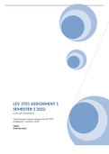 LEV 3701 (LAW OF EVIDENCE) ASSIGNMENT 1 SEMESTER 2 2022