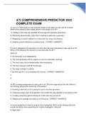 ATI COMPREHENSIVE PREDICTOR 2022 /2023 COMPLETE EXAM