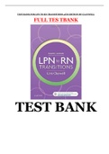 TEST BANK FOR LPN TO RN TRANSITIONS 4TH EDITION BY CLAYWELL all chapters
