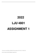 2022 LJU 4801 ASSIGNMENT BEST FOR 2022/2023