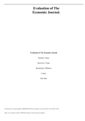  Evaluation of The Economic Journal&period;&sol; Evaluation of The Economic Journal&period;