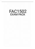 FAC1502 EXAM PACK