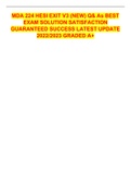 MDA 224 HESI EXIT V3 &lpar;NEW&rpar; Q& As BEST EXAM SOLUTION SATISFACTION GUARANTEED SUCCESS LATEST UPDATE 2022&sol;2023 GRADED A&plus;