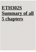 ETH302S-Inclusive Education A Latest Summary of all 5 chapters.