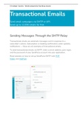 Send email campaigns via SMTP or API