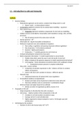 Lecture notes Cells and Immunity Introduction (BI2BC45) 