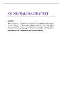 NSG 388 ATI Mental Health Stuff