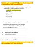 NUR 4045 Adult Health 2 EXAM II Questions And Answers Rated A&plus; Guaranteed Success Latest Update 2022NUR 4045 Adult Health 2 EXAM II Questions And Answers Rated A&plus; Guaranteed Success Latest Update 2022