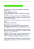 Pharmacology HESI Practice Questions And Answers 2022