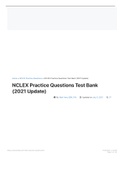 NCLEX RN 2022 Testbank (REAL)Popular NCLEX RN 2021 Testbank (REAL)