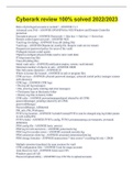 Cyberark review 100&percnt; solved 2022&sol;2023