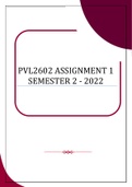 PVL2602 ASSIGNMENT 1 SEMESTER 2 - 2022