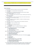 Nursing BS 231 Pathophysiology Exam 5 - Portage Learning (100% Correct Answers)| Verified