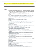 Nursing BS 231 Pathophysiology Exam 6 - Portage Learning (100% Correct Answers)| Verified
