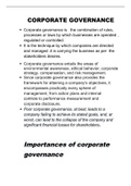Corporate governance