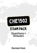 CHE1502 - EXAM PACK (2022)