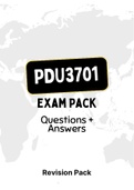 PDU3701 - EXAM PACK (2022)