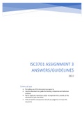 ISC3701 ASSIGNMENT 3 2022 ANSWERS (100%)