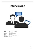 Project FIN Business Communicatie 1 Interviewen (1015AB213A) cijfer: 6,1