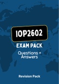 IOP2602 (NOtes, ExamPACK and QuestionPACK)