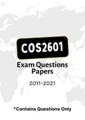 COS2601 - Exam Questions PACK (2011-2021)
