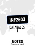 INF2603 - Summarised NOtes