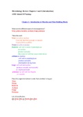 Microbiology Review Chapters 1&2