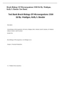 Brock Biology Of Microorganisms 15tH Ed By. Madigan, Kelly S. Bender Test Bank.