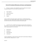 NCLEX-PN Test-Bank &lpar;200 Questions with Answers and Explanations&rpar; &vert; GRADED A