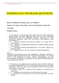 NURSING 6435 TESTBANK QUESTIONS AND CORRECT ANSWERS WITH RATIONALE