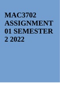 MAC3702 ASSIGNMENT 01 SEMESTER 2 2022