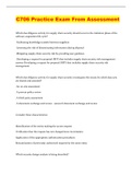 C706 Practice Exam From Assessment