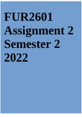 FUR2601 Assignment 2 Semester 2 2022