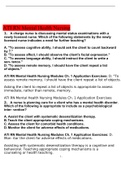 ATI RN MENTAL HEALTH NURSING STUDY GUIDE WITH QUESTIONS,ANSWERS