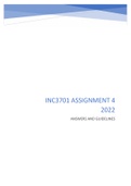 INC3701 Assignment 4 2022 Answers (100%)