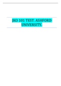 JKO 101 TEST. ASHFORD UNIVERSITY.