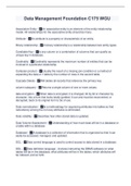 Data Management Foundation C175 WGU &lpar;Newest 2022&sol;2023&rpar; Satisfaction Guaranteed&period;