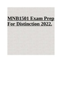 MNB1501-Business Management 1 Exam Prep For Distinction 2022.