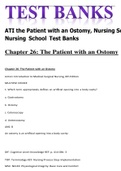 TEST BANKS ATI the Patient with an Ostomy, Nursing School  Nursing School Test Banks