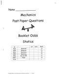 mechanics practice questions(moments, power, resolving , ke and gpe)