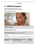Case Study C. difficile Sepsis, UNFOLDING Reasoning, Minnie Taylor, 62 years old, (Latest 2021) Correct Study Guide, Download to Score A
