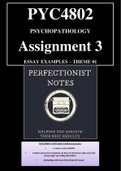 PYC4802 Psychopathology assignment 3 - eating disorders - ESSAY EXAMPLES 2022