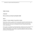 NURS 6050 Topic 5 Assignment (Assessing a Healthcare Program Policy Evaluation)