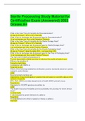 Sterile Processing Study Material for Certification Exam &lpar;Answered&rpar; 2022 Grases A&plus;&sol;Sterile Processing Qbank for Certification Exam Updated 2022&period;