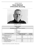 Case Case Study Dementia, UNFOLDING Reasoning, William “Butch” Welka, 72 years old, (Latest 2021) Correct Study Guide, Download to Score A