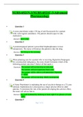 NURS-6521N-3&sol;NURS-6521C-3-Advanced Pharmacology &lpar;100 &percnt; Correct Answers&rpar;