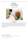 Case Study PATIENT DILEMMA, Anxiety or Spiritual Distress, John James, 77 years old, (Latest 2021) Correct Study Guide, Download to Score A