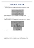 DRUG AND IV CALCULATIONS
