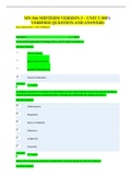 MN 566 MIDTERM VERSION 3 &ndash; UNIT 5 100&percnt; VERIFIED QUESTION AND ANSWERS