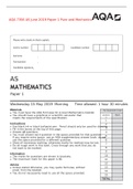 AQA A-LEVEL ECONOMICS 7136&sol;1 MARK SCHEME VERSION 1